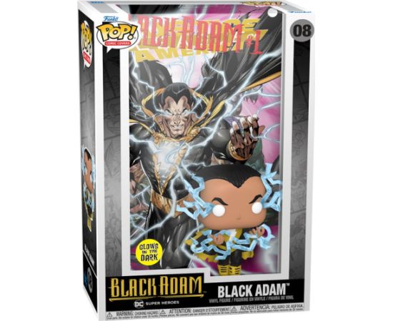 Funko Pop! Comic Covers: DC Super Heroes Black Adam  - Black Adam (Glows in the Dark) #08 Vinyl Figure