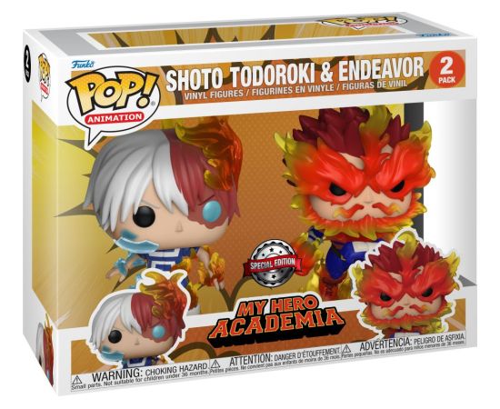 Funko Pop! 2-Pack Animation: My Hero Academia S9 - Shoto Todoroki  Endeavor (Special Edition) Vinyl Figure