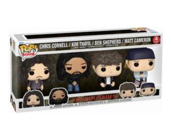 Funko Pop! 4-Pack Rocks: Soundgarden - Chris Cornell/Kim Thayil/Ben Shepherd/Matt Cameron Vinyl Figures