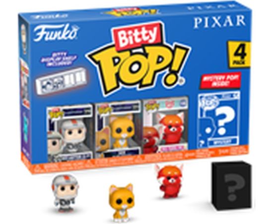 Funko Bitty Pop! 4-Pack: Disney Pixar - Buzz Lightyear (XL-01), Sox, Red Panda Mei, Mystery Pop! Vinyl Figures