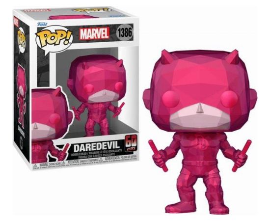 Funko Pop! Marvel: Daredevil 60th Anniversary - Daredevil (Facet)​ #1386 (BobbleHead) Vinyl Figure