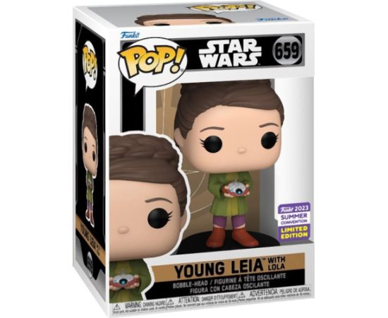 Funko Pop! Disney: Star Wars Obi-Wan Kenoby - Young Leia with Lola (Convention Limited Edition) #659 Bobble-Head Vinyl Figure