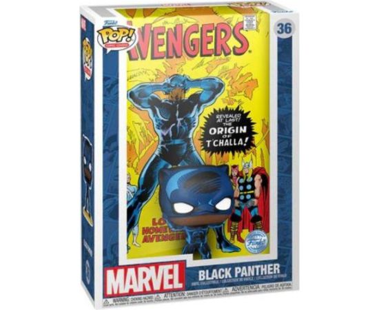 Funko Pop! Comic Covers Marvel: The Avengers - Black Panther (Special Edition) #36 Vinyl Figure