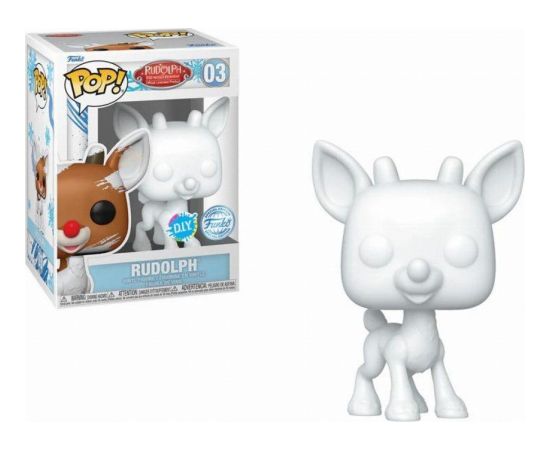 Funko Pop! Rudolph The Red-Nosed Reindeer - Rudolph (DIY) (White) (Special Edition) #03 Vinyl Figure