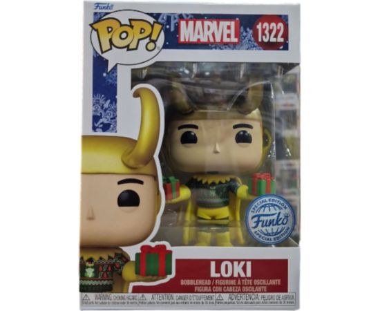 Funko Pop! Marvel: Loki (with Sweater) (Metallic) (Special Edition) #1322 Bobble-Head Vinyl Figure