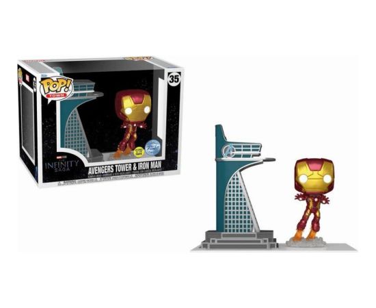 Funko Pop! Town: Marvel The Infinity Saga - Avengers Tower  Iron Man (Glows in the Dark) (Special Edition) #35 Vinyl Figure