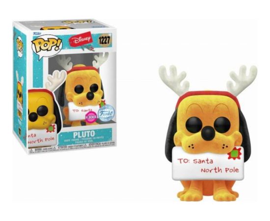 Funko Pop! Disney: Holiday - Pluto (Flocked) (Special Edition) #1227 Vinyl Figure