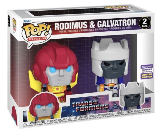 Funko Pop! 2-Pack: Transformers - Rodimus  Galvatron (Convention Limited Edition) Vinyl Figures