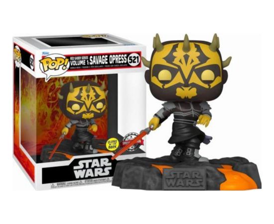 Funko Pop! Deluxe: Disney Star Wars Sith - Red Saber Series Vol.1 Savage Opress (Glows in the Dark) (Special Edition) #521 Bobble-Head Vinyl Figure