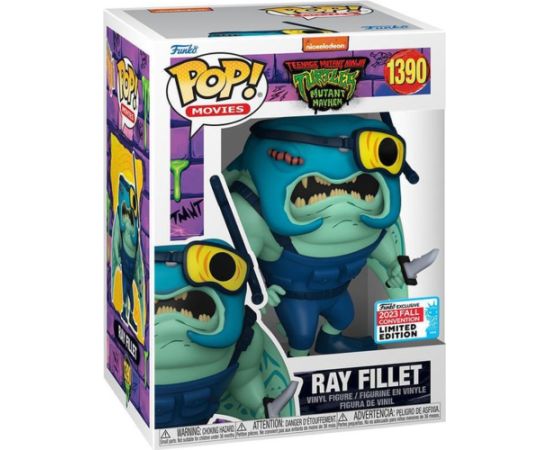 Funko Pop! Movies: Teenage Mutant Ninja Turtles: Mutant Mayhem - Ray Fillet (Convention Limited Edition) #1390 Vinyl Figure