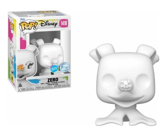 Funko Pop! Disney: The Nightmare Before Christmas - Zero (DIY) (White) (Special Edition) #1418 Vinyl Figure