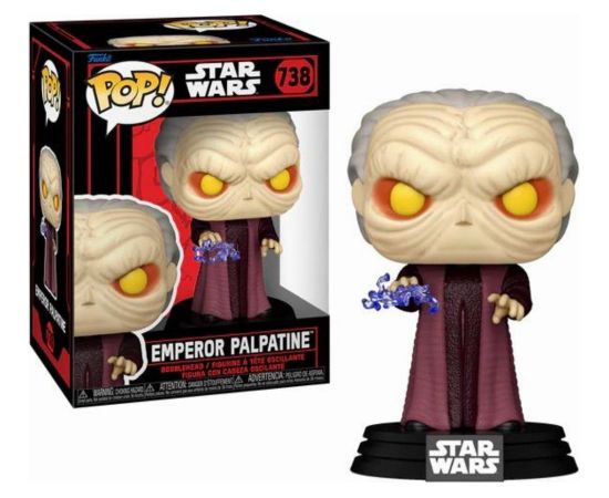 Funko Pop! Disney Star Wars: Dark Side - Emperor Palpatine #738 Bobble-Head Vinyl Figure