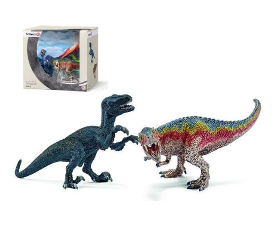 Schleich Dinosaurs T-Rex and Velociraptor  small