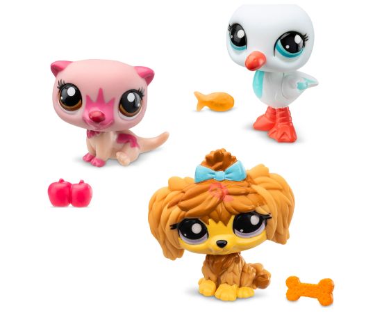 Hasbro LITTLEST PET SHOP комплект их 3-х фигурок