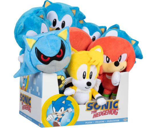 Jakks SONIC THE HEDGEHOG Plīša rotaļlieta, 22 cm, W8