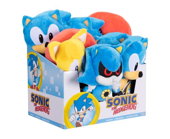 Jakks SONIC THE HEDGEHOG Plīša rotaļlieta, 22 cm, W8