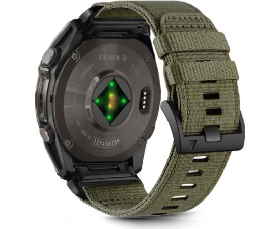 Tech-Protect watch strap Nylon Classic Garmin fenix 5/6/6 Pro/7/8 47mm/E, olive green