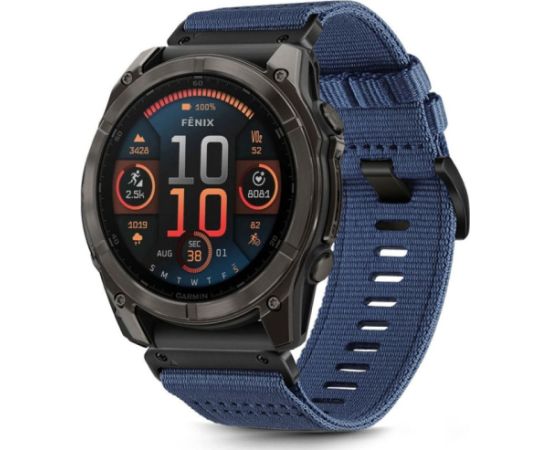 Tech-Protect watch strap Nylon Classic Garmin fenix 5/6/6 Pro/7/8 47mm/E, navy