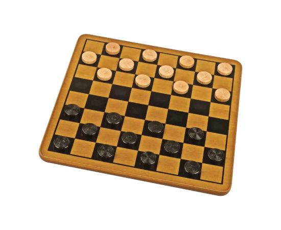 Spin Master SPINMASTER GAMES game set Wood Checkers and TTT, 6033145