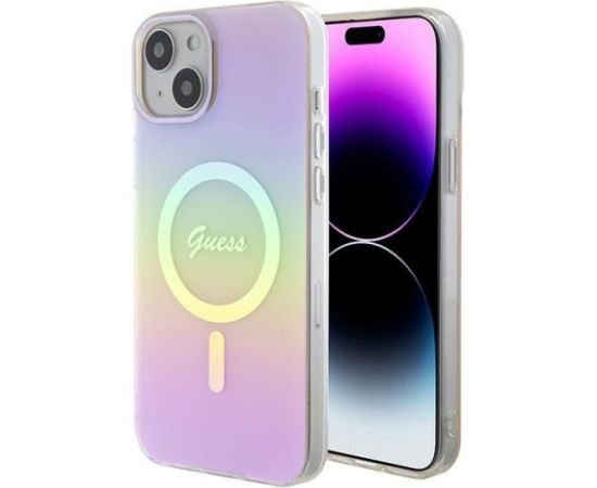 Guess IML Iridescent MagSafe Back Case Защитный Чехол для Apple iPhone 15 Plus