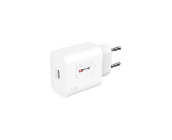 Skross   Power Charger 30W EU USB charger Max. output current 3 A USB-C  (Power Delivery) No. of outputs White