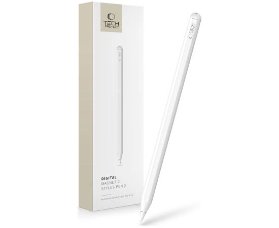 Магнитный стилус Tech-Protect Digital Magnetic Stylus Pen 2 магнитный стилус для планшета iPad - белый