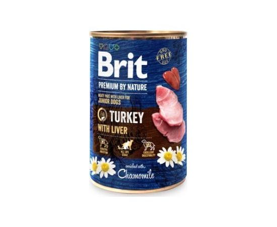 Brit Brit Premium By Nature Turkey with Liver Indyk Wątróbka dla Szczeniąt 400 g