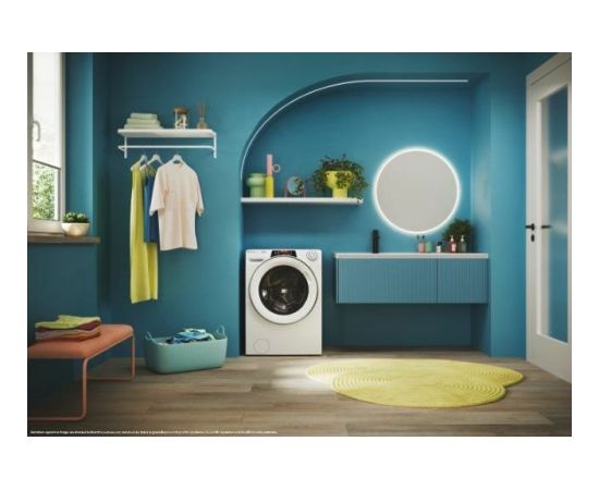 Power Color Candy | ROW4856DWMCT/1-S | Washing Machine with Dryer | Energy efficiency class A | Front loading | Washing capacity 8 kg | 1400 RPM | Depth 53 cm | Width 60 cm | Display | TFT | Drying system | Drying capacity 5 kg | Steam function | Wi-Fi