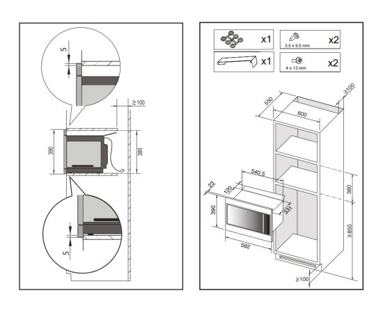 Built-in microwave oven De Dietrich DME4320B