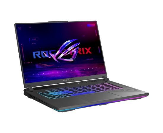 ASUS ROG Strix G16 G614JZ-N3012W Intel® Core™ i7 i7-13650HX Laptop 40.6 cm (16") WUXGA 16 GB DDR5-SDRAM 512 GB SSD NVIDIA GeForce RTX 4080 Wi-Fi 6E (802.11ax) Windows 11 Home Black, Grey