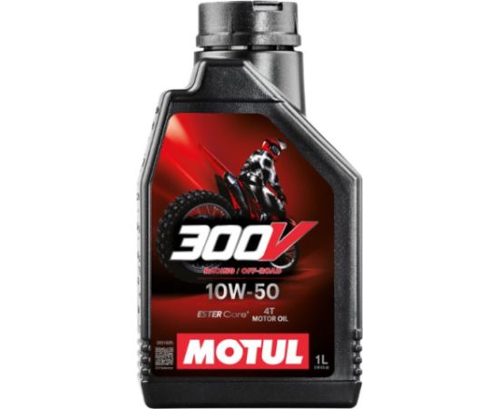 Motul 300V FL OFF ROAD 10W50 1L Ester Core tehnoloģija 4T