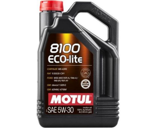 Motul 8100 Eco-lite 5W30 SN 4L API SN, GM Dexos1