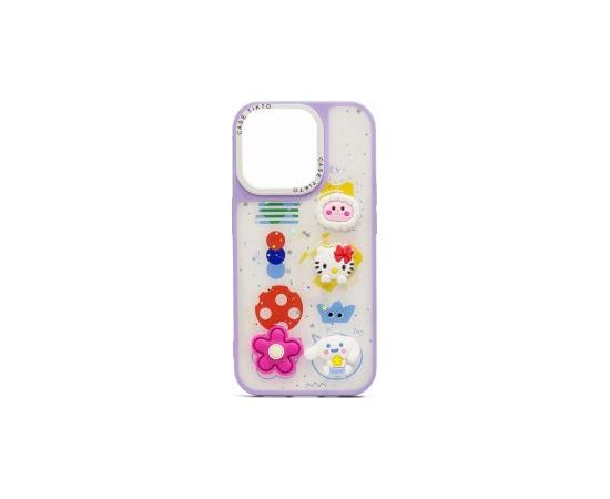 iLike Apple  iPhone 15 Pro Max EPOXY CARTOON COVER Purple