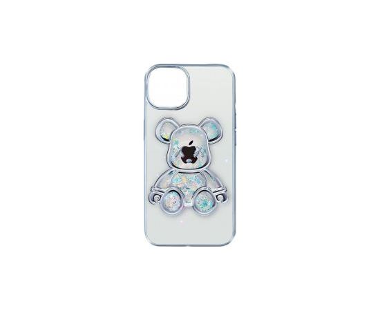 iLike Apple  iPhone 11 Silicone Case Print Desire Bear Silver