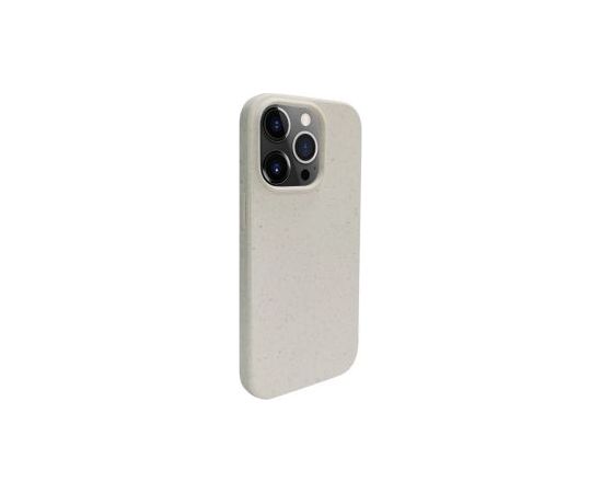 iLike Apple  iPhone 14 Pro Silicone plastic case Eco Print Design White