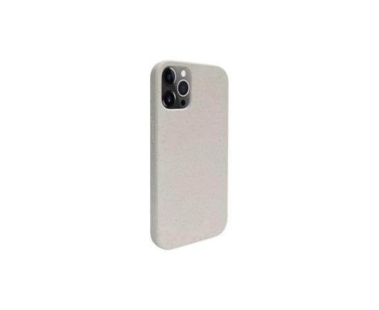 iLike Apple  iPhone 12 Pro Max Silicone plastic case Eco Print Design White