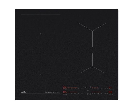 AEG TI64IB10IZ indukcijas plīts virsma 60cm Hob2Hood melns matēts 7000.sērijas SaphirMatt SenseBoil