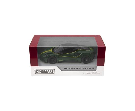 KINSMART Miniatūrais modelis - Lotus Emira (Heritage Edition), izmērs 1:34