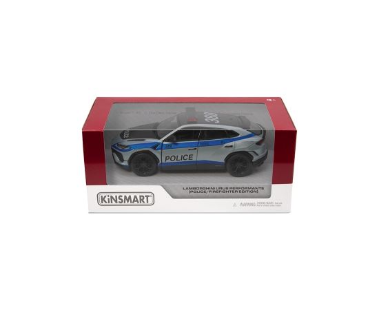 KINSMART Miniatūrais modelis Lamborghini Urus Performante (Police/Firefighter), scale 1:38