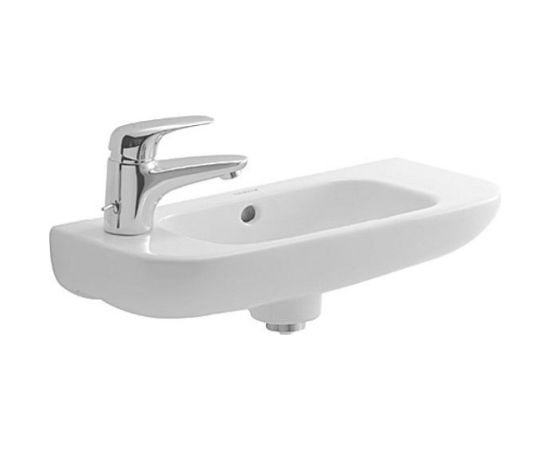 Duravit izlietne D-Code, 500x220 mm, maisītāja caurums kreisajā pusē, balta