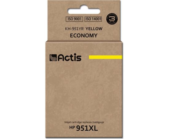 Actis KH-951YR ink (replacement for HP 951XL CN048AE; Standard; 25 ml; yellow)