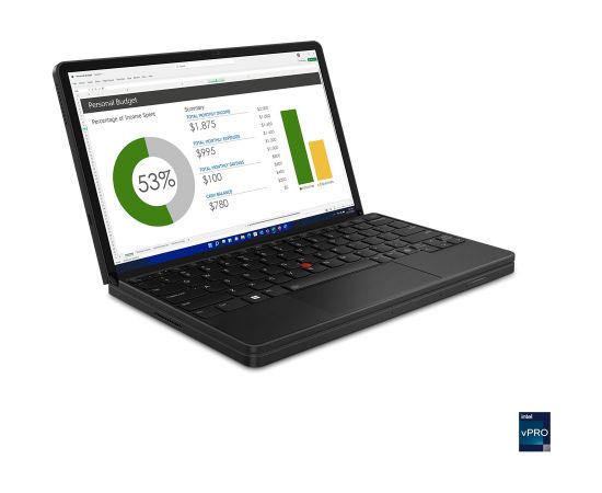 Lenovo ThinkPad X1 Fold Intel® Core™ i7 i7-1260U Hybrid (2-in-1) 41.4 cm (16.3") Touchscreen 32 GB LPDDR5-SDRAM 1 TB SSD Wi-Fi 6E (802.11ax) Windows 11 Pro Black