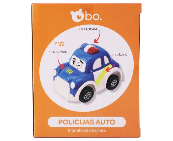 bo. Interaktīvā rotaļlieta Policijas Auto (Latviešu val.)