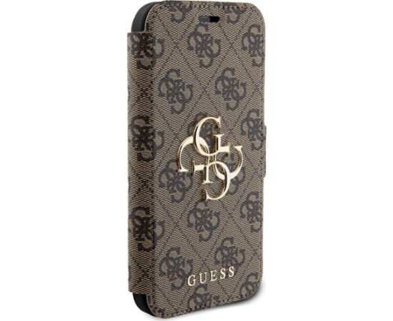 Guess GUBKP15S4GMGBR iPhone 15 | 14 | 13 6.1" brązowy|brown book 4G Metal Logo