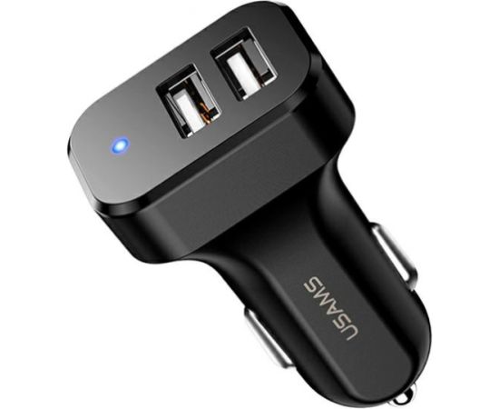 USAMS Ład. sam. 2xUSB C13 2,1A czarny|black (only head) CC87TC01