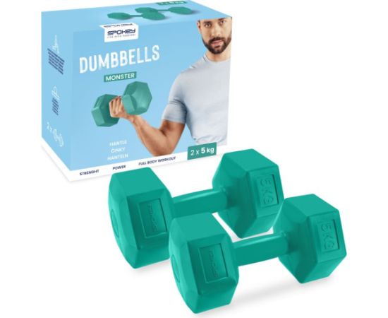 Spokey Monster dumbbells 2x 5 kg SPK-943622 (2x5kg)