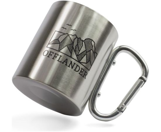 Offlander camping mug with a steel carabiner OFF_CACC_03