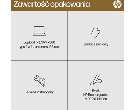 HP Envy 15-FH0023D Ryzen 7 7730U 15.6"FHD Touch 16GB SSD512 BT BLKB x360 Win11 Nightfall Black (REPACK) 2Y