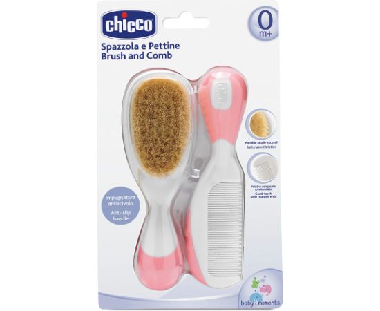 CHICCO Brush and Comb Pink