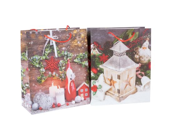 Gift bag SHINE M, 26x32x12cm, mix